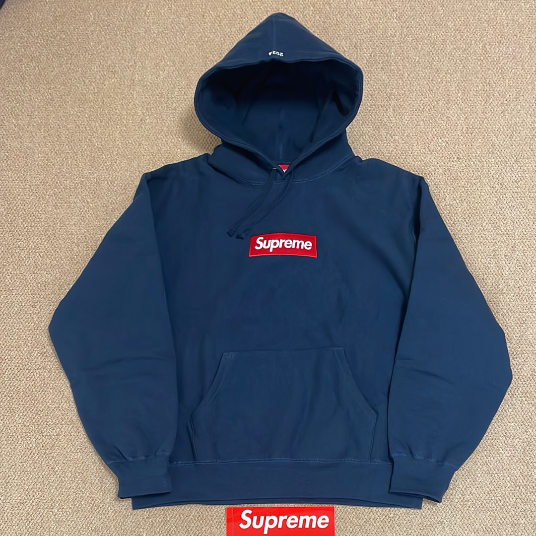Supreme Box Logo Hooded Sweatshirt "Navy" (24FW)