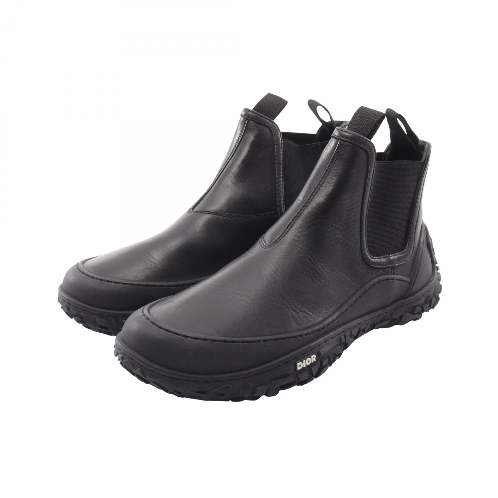 ディオール Dior B28 ブーツ 靴 レザー メンズ ブラック系 【中古】