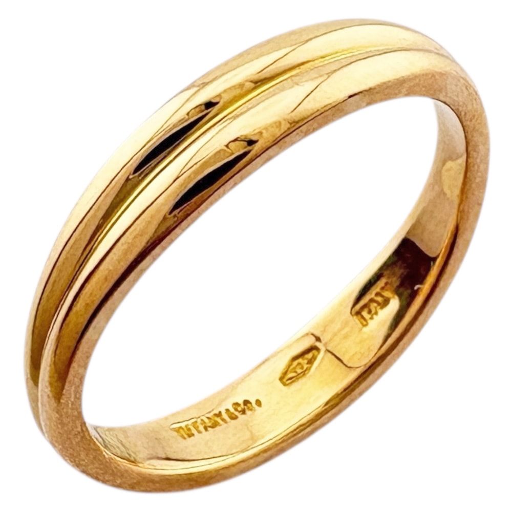 ティファニー ダブルウェーブ リング 指輪 8号 18金 K18ピンクゴールド レディース TIFFANY&Co. 中古