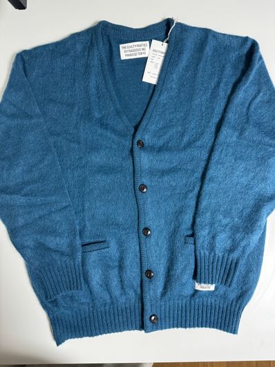 WACKO MARIA Mohair Knit Cardigan "Blue"