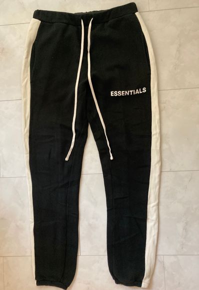 FEAR OF GOD Essentials Side Stripe Sweatpants "Black"