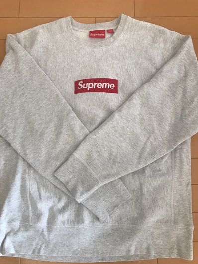 Supreme Box Logo Crewneck Sweatshirt "Ash Grey" (18FW)