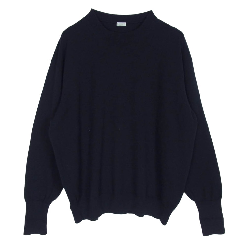 A.PRESSE アプレッセ ニット 23AW 23AAP-03-07H L/S Knit T-Shirt ウール 長袖 ニットTシャツ ブラック系 2【中古】
