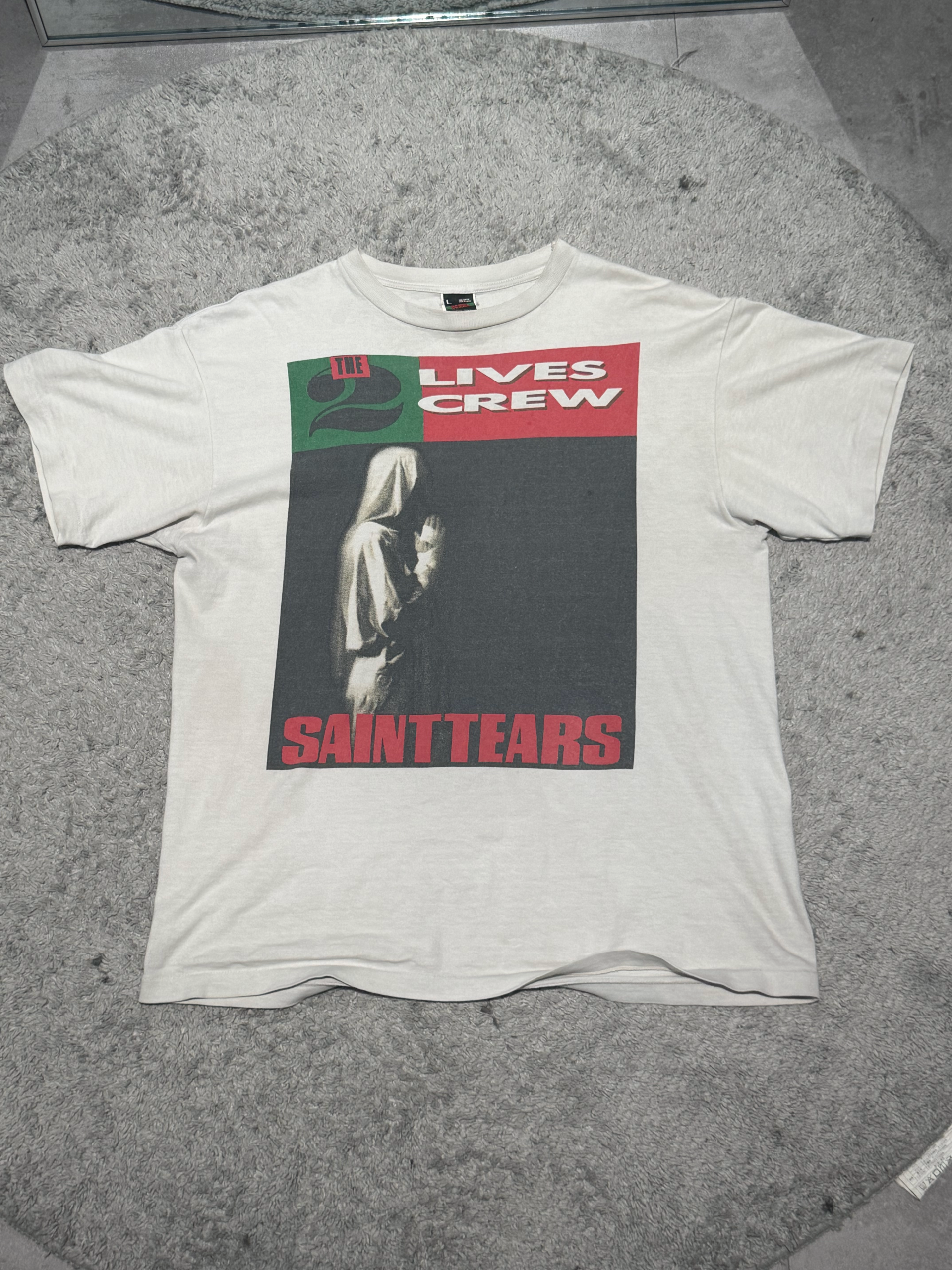 Saint Mxxxxxx x Denim Tears SS Tee/Lives Crew "White"