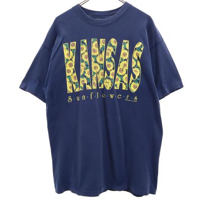 FRUIT OF THE LOOM 90s 半袖 KANSAS ヒマワリ Tシャツ