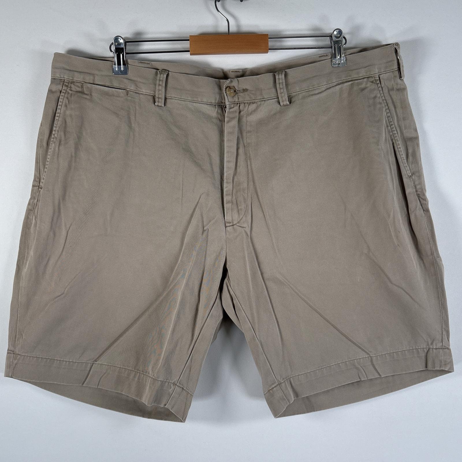 古着 ポロ・ラルフローレン POLO RALPH LAUREN ショートパンツ チノパン ポロチノ 大きいサイズ サイドポケット w42  ベージュ メンズ