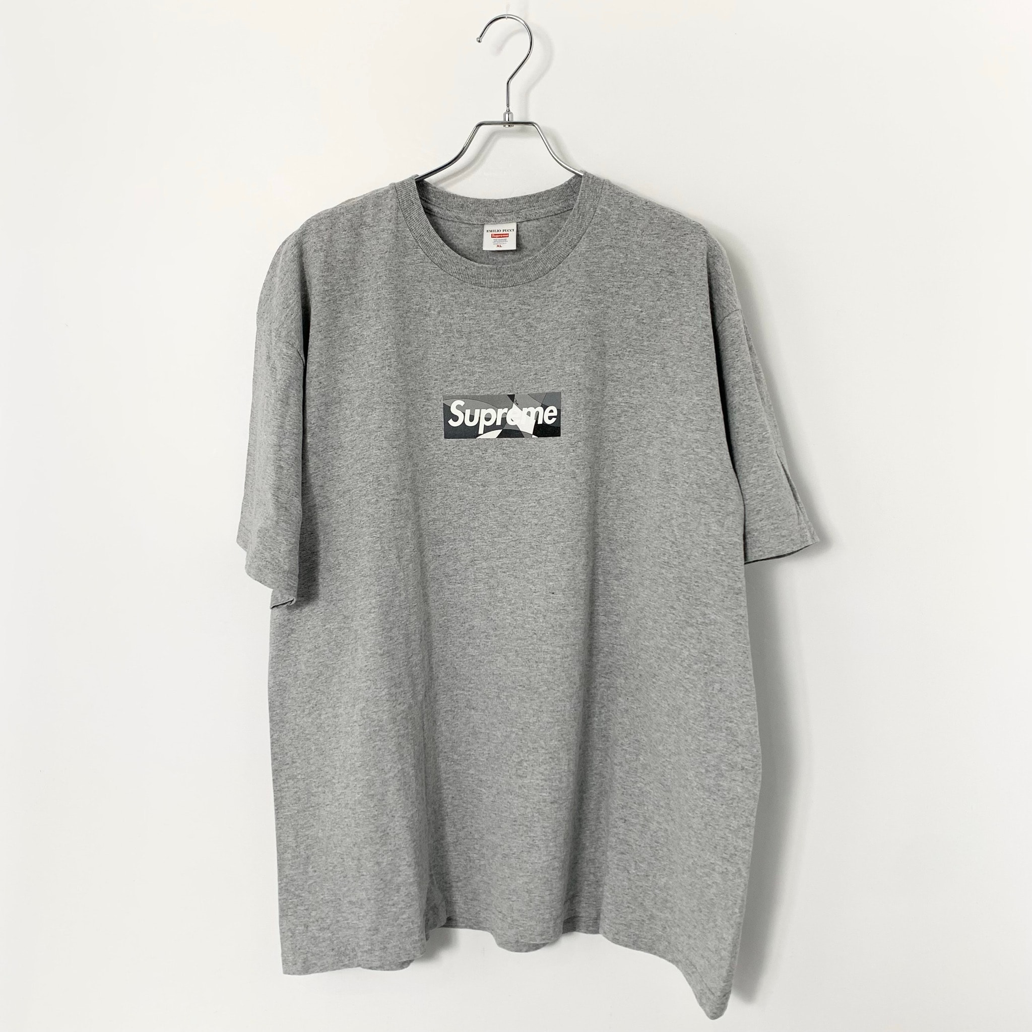 Supreme x Emilio Pucci Box Logo Tee "Grey/Black"