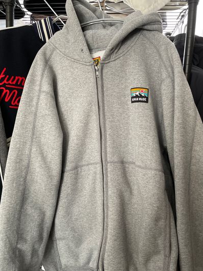 HUMAN MADE OUTDOOR SWEAT FLEECE HOODIE "Grey"