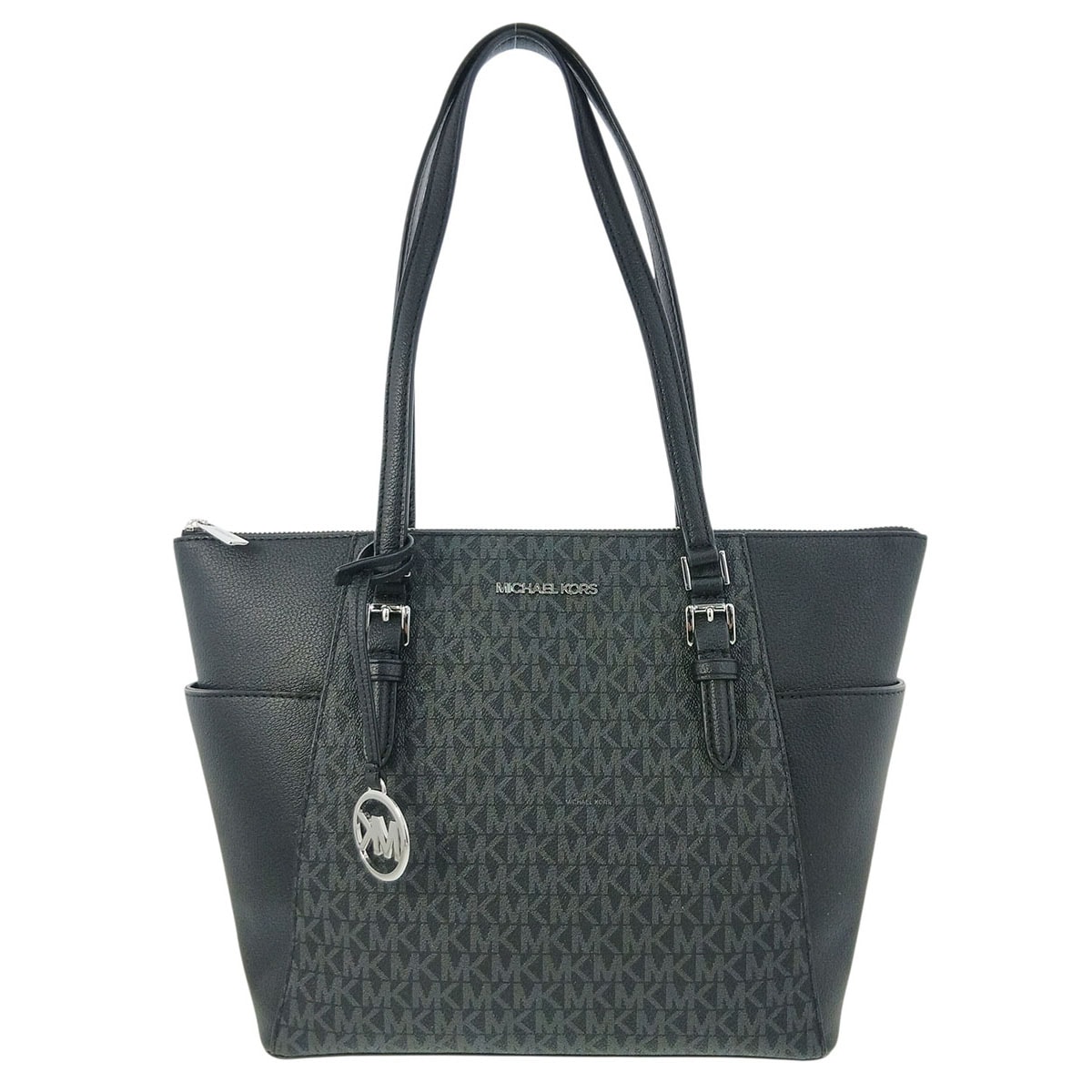 Michael Kors マイケルコース トートバッグ トートバッグ 35T0SCFT3B PVC レザー ブラック  レディース【中古】