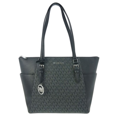 Michael Kors マイケルコース トートバッグ トートバッグ 35T0SCFT3B PVC レザー ブラック レディース【中古】