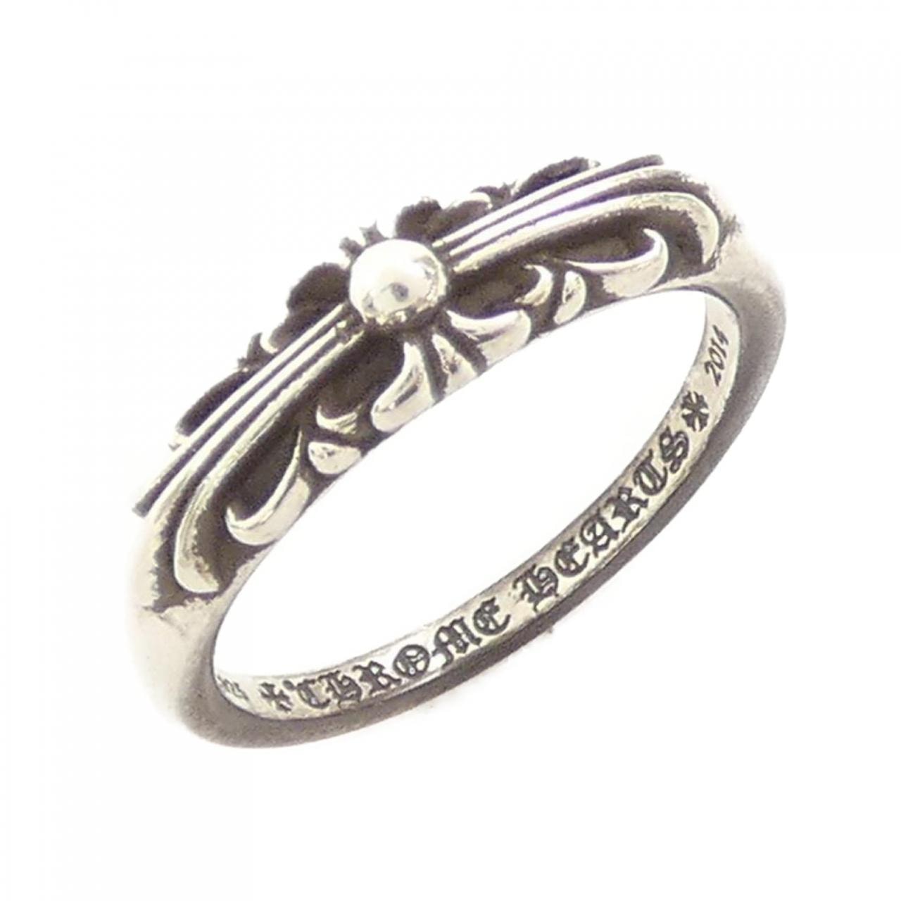 Chrome Hearts Baby Classic Floral Cross Ring "Silver"
