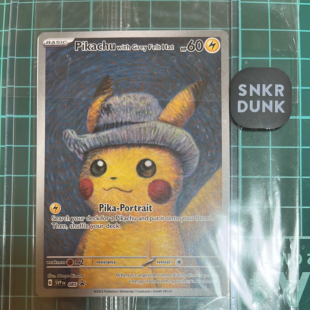 A]Pikachu with Grey Felt Hat: PROMO [SVP EN 085](SVP EN