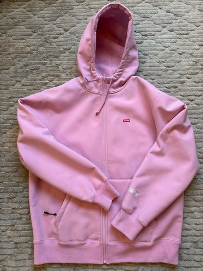 Supreme WINDSTOPPER Zip Up Hooded Sweatshirt "Pink"