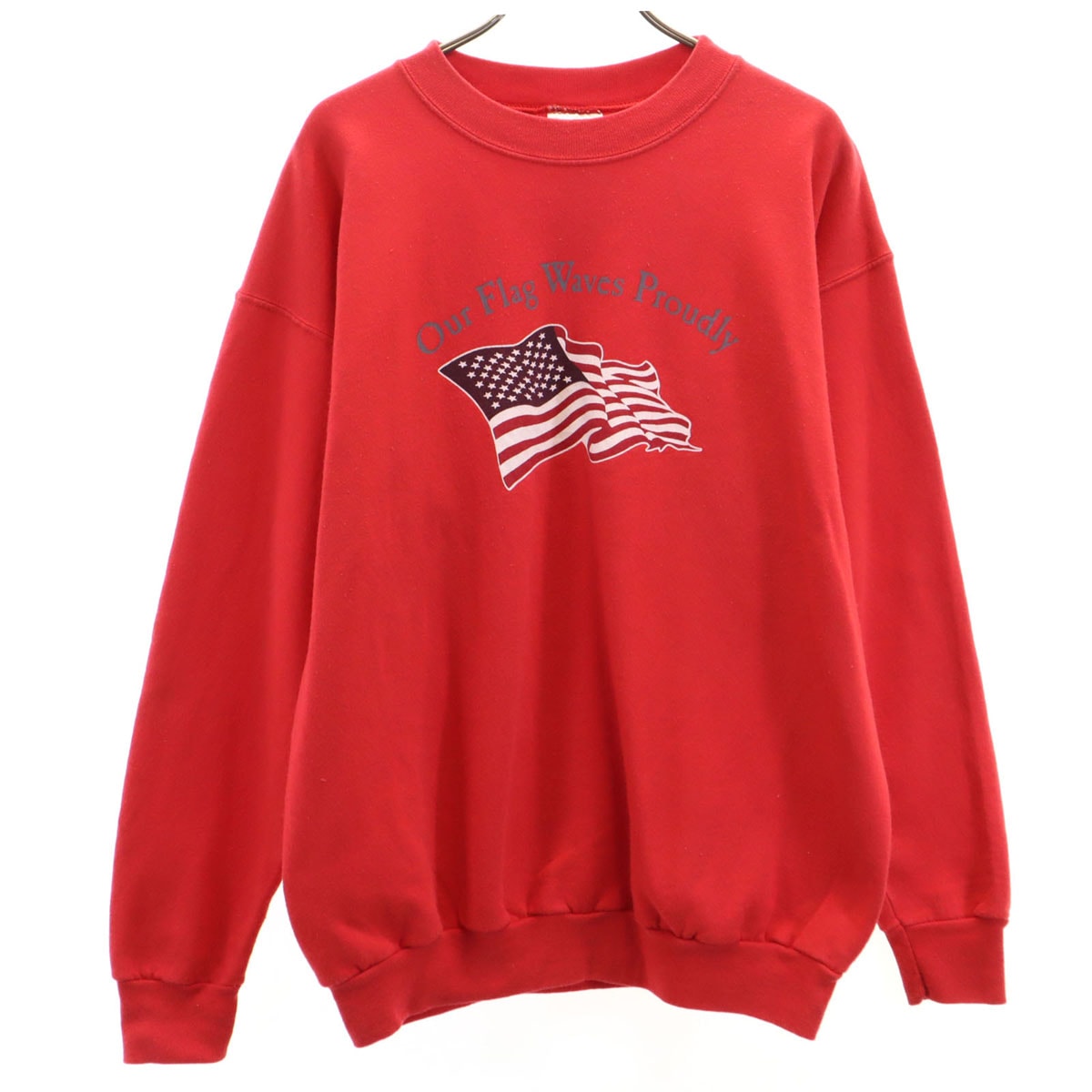 Hanes ヘインズ 長袖 トレーナー M レッド スウェット