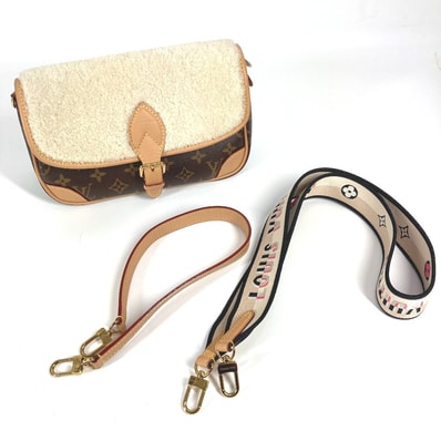 ルイヴィトン LOUIS VUITTON ディアヌNM PM M46317 モノグラム カバン 肩掛け トートバッグ ショルダーバッグ モノグラムキャンバス ブラウン 美品