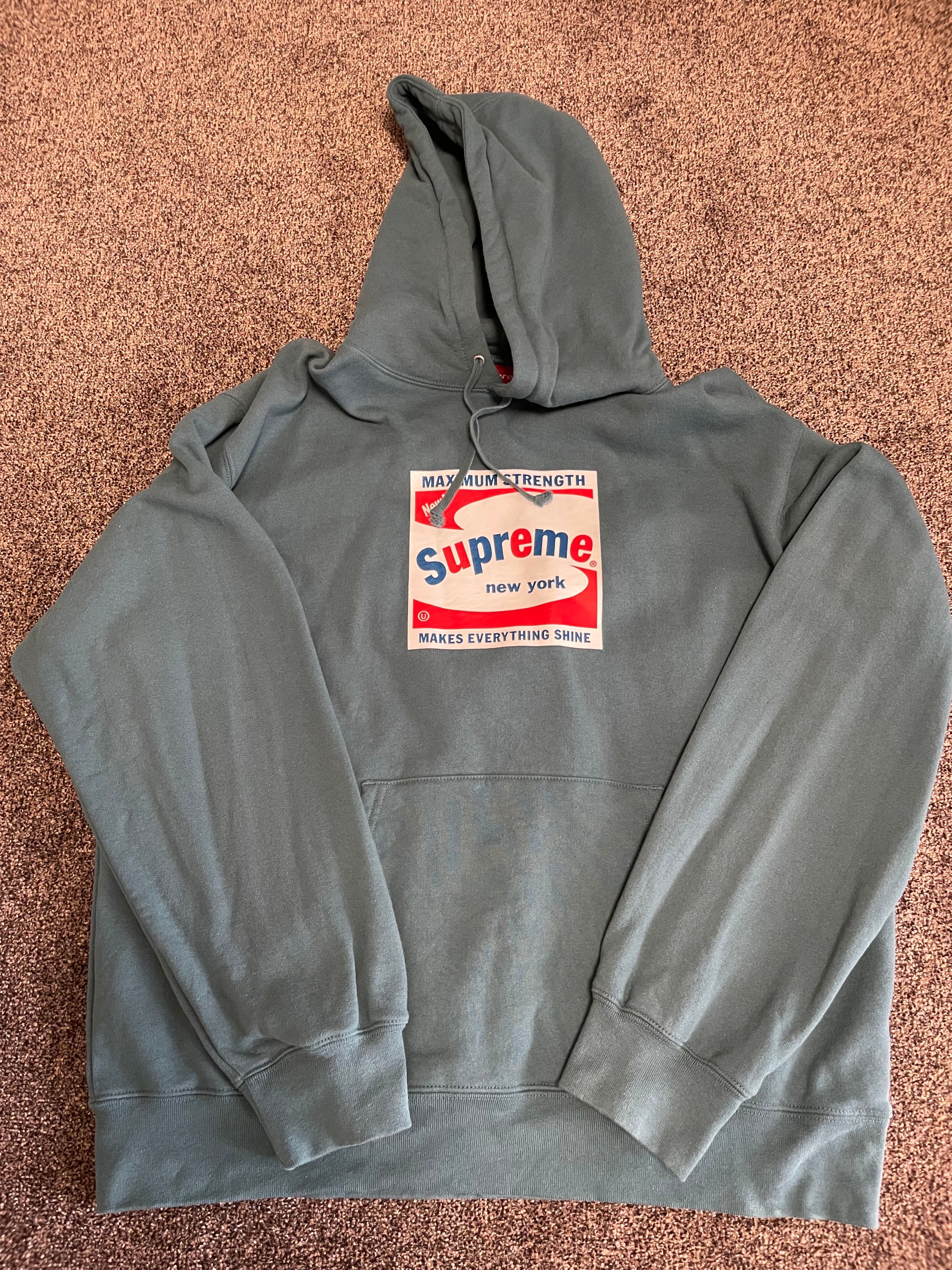 Supreme Shine Hooded Sweatshirt "Slate"