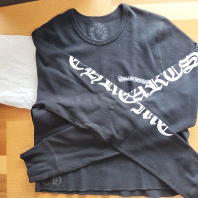 クロムハーツ サーマル ロンT 黒 新作 Lサイズ