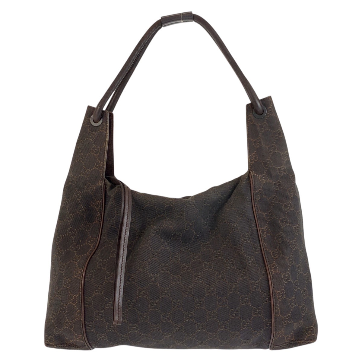 美品 GUCCI グッチ ブラウン GGキャンバス レザー/ ショルダーバッグ 603322 【中古】