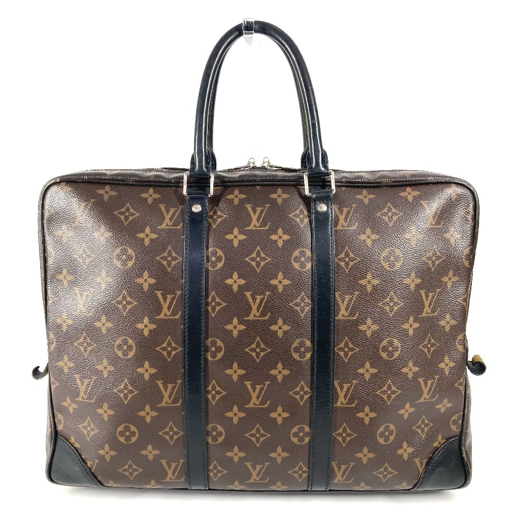 ルイヴィトン LOUIS VUITTON ポルトドキュマン・ヴォワヤージュ PDV M40225 モノグラムマカサー カバン トートバッグ ビジネスバッグ モノグラムマカサーキャンバス ブラウン