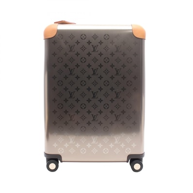 ルイ・ヴィトン LOUIS VUITTON ホライゾン55 モノグラムチタニウム キャリーバッグ バッグ レザー チタン シルバー メンズ レディース シルバー系 M42667 【中古】