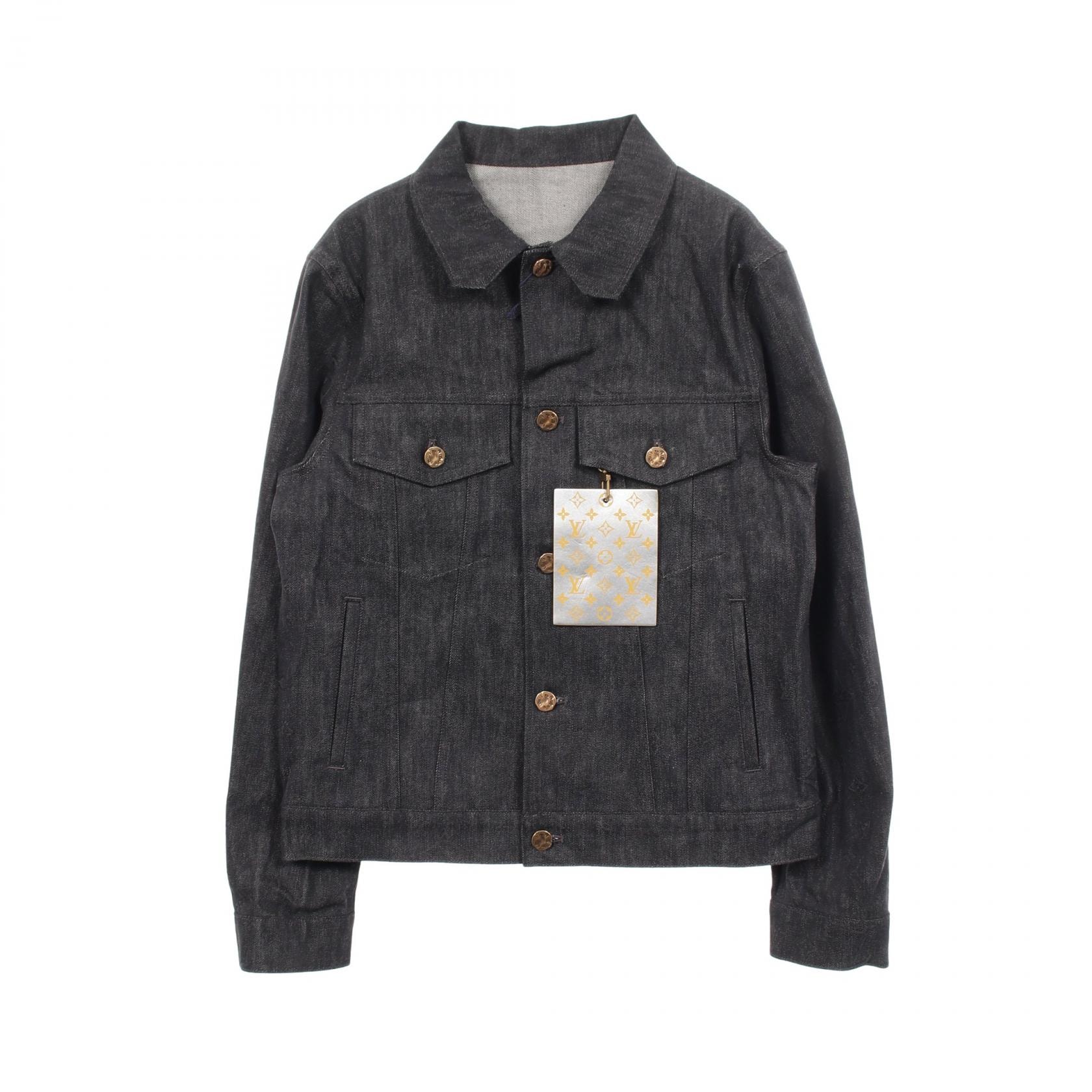 ルイ・ヴィトン LOUIS VUITTON モノグラム DNA デニムジャケット 衣料品 アウター コットン メンズ グレー系 RM212Q E53 HLA55W 【中古】
