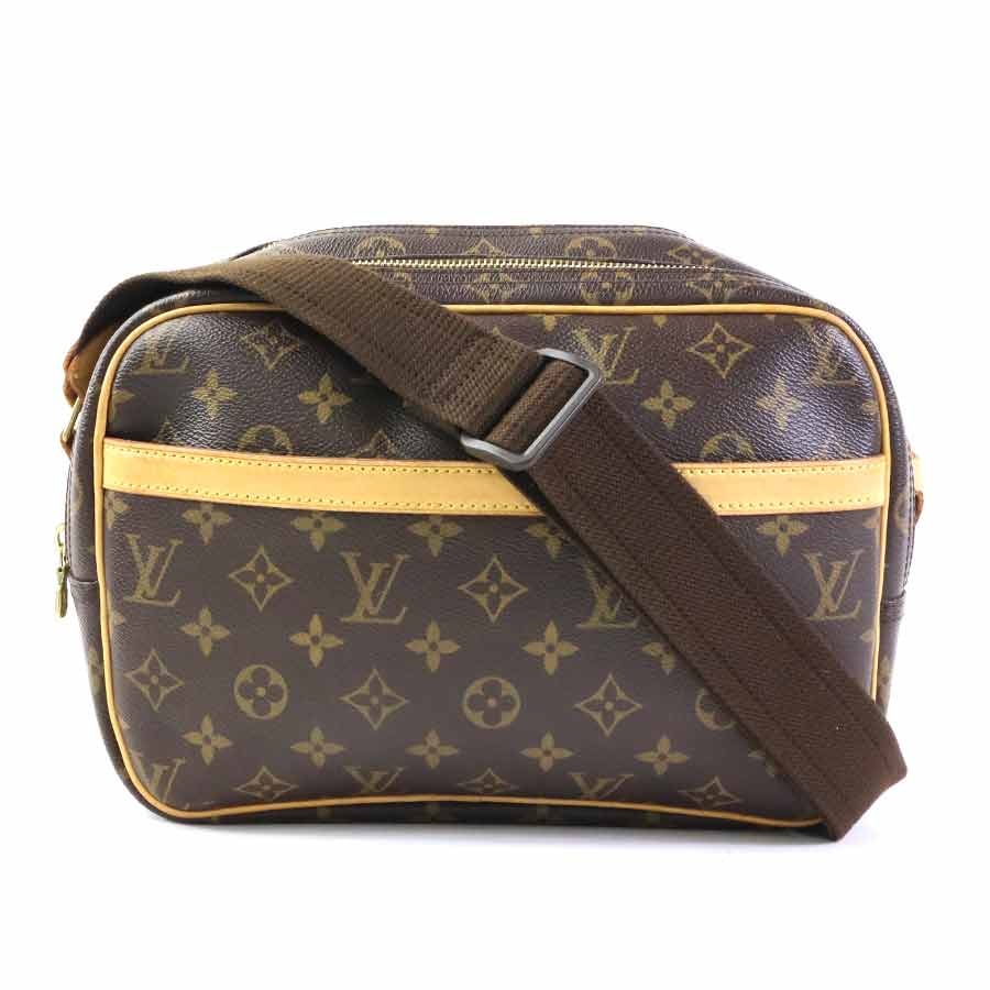 ルイ ヴィトン LOUIS VUITTON 斜め掛けショルダーバッグ モノグラム リポーターPM モノグラムキャンバス ブラウン ゴールド ユニセックス M45254【中古】 e62201a