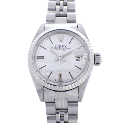 ROLEX ロレックス オイスターパーペチュアル デイト 6917 絹目 1971年 レディース 腕時計