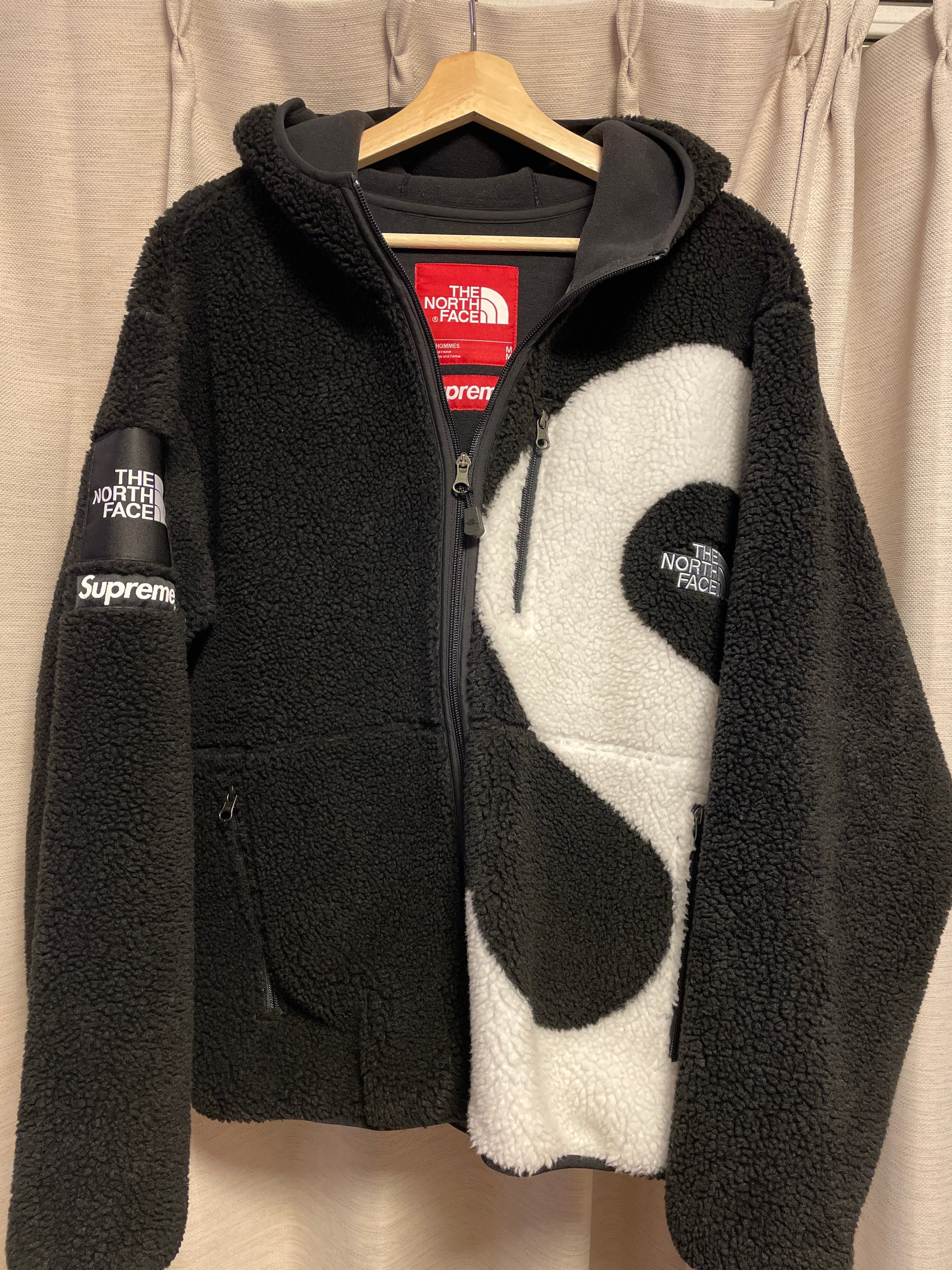 Supreme x The North Face S Logo Hooded Fleece Jacket "Black"