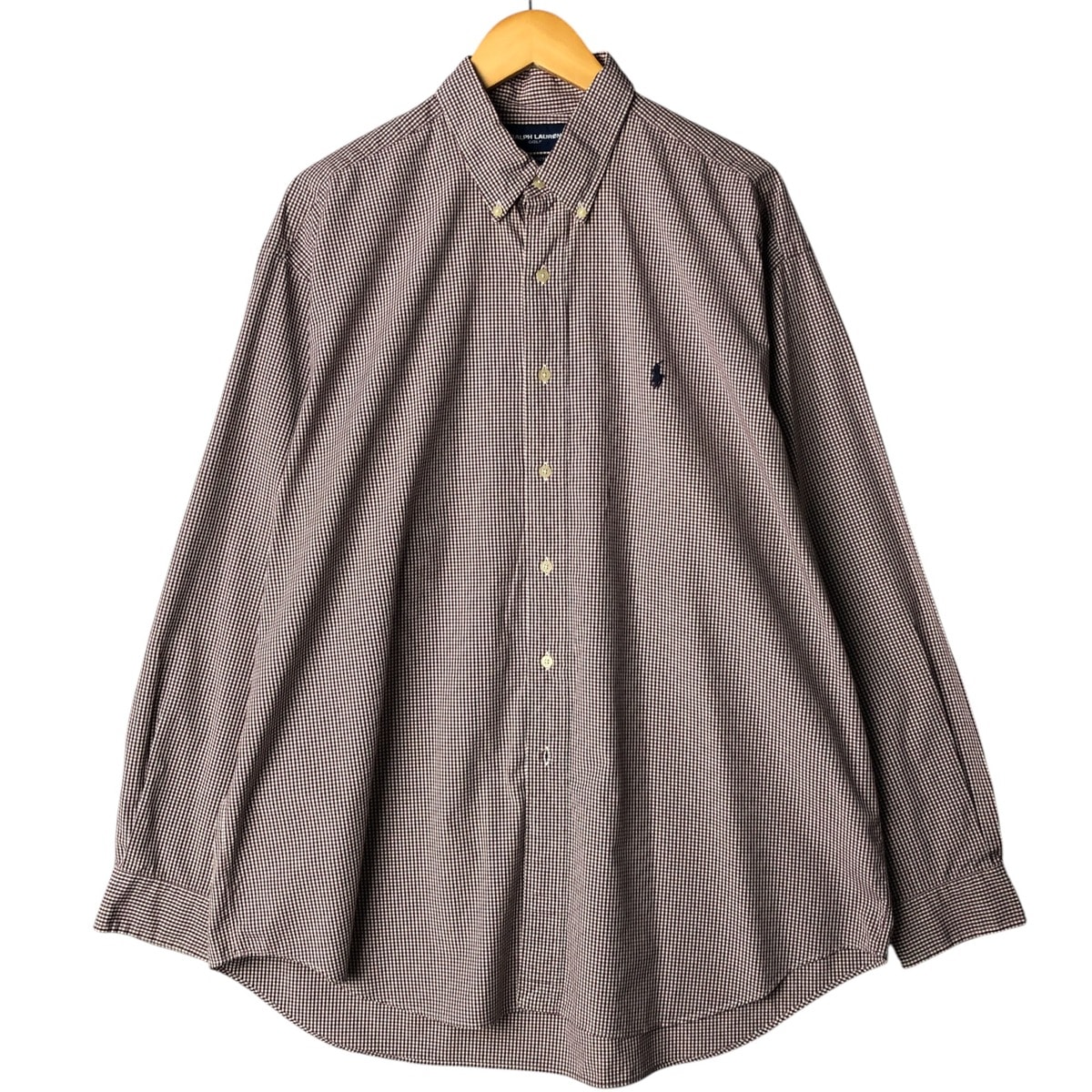 古着 ラルフローレン Ralph Lauren RALPH LAUREN GOLF 長袖 ボタンダウンチェックシャツ メンズXL相当/eaa570111