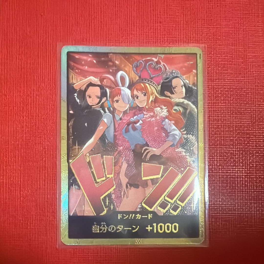 ドン!!カード : ロビン&ウタ&ナミ&ハンコック スーパーパラレル [開封済み](エクストラブースター「ワンピース ヒロインズエディション スペシャルセット」)