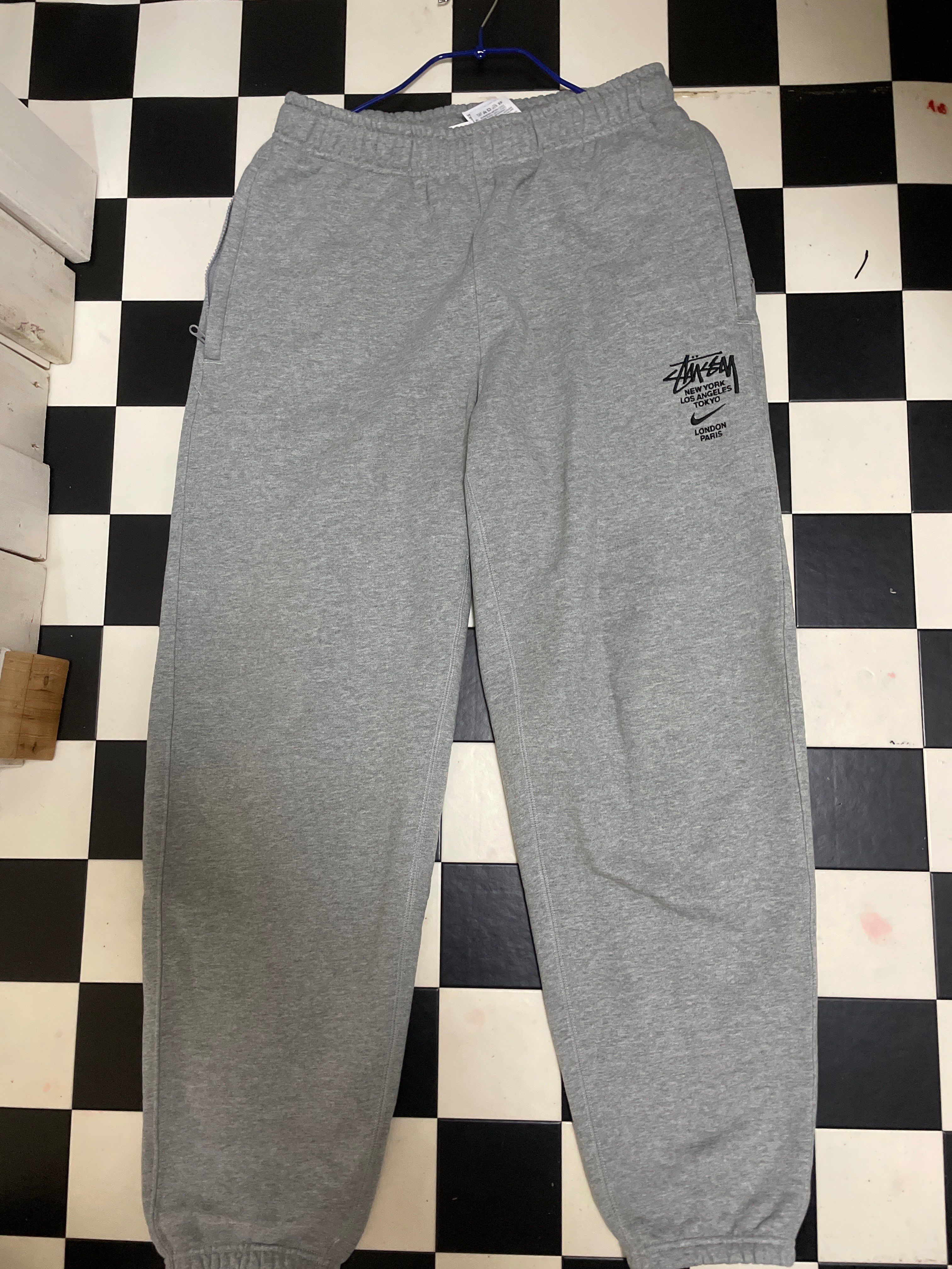 Nike x Stussy International Sweatpants (US Size) "Grey" DC4227-050