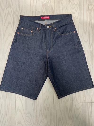 Supreme Baggy Selvedge Denim Short (26SS) "Rigid Indigo"