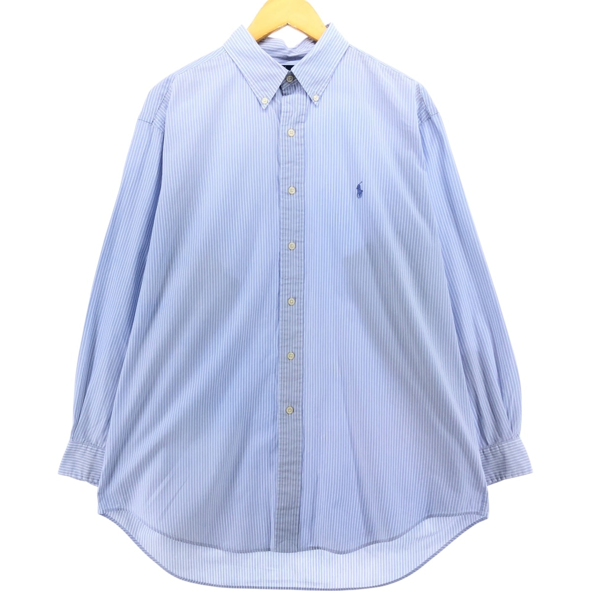 古着 ラルフローレン Ralph Lauren YARMOUTH 長袖 ボタンダウンストライプシャツ メンズXL相当/eaa540754