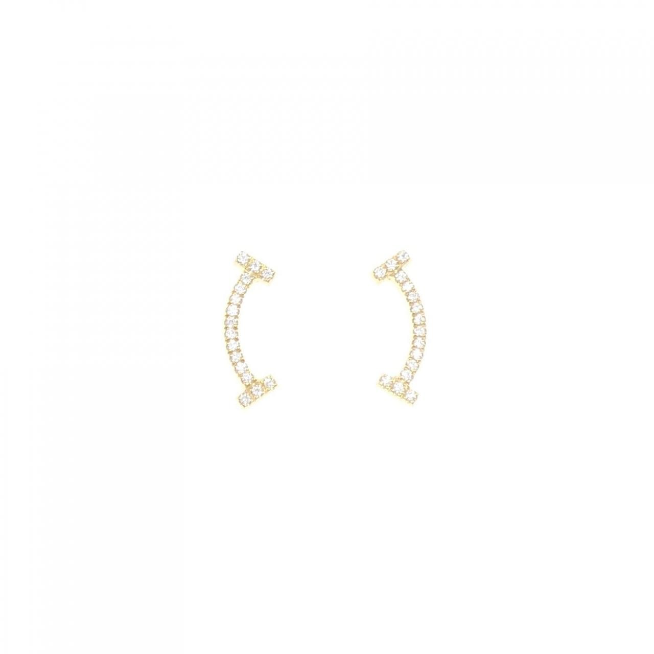 ティファニー Tスマイル ピアス