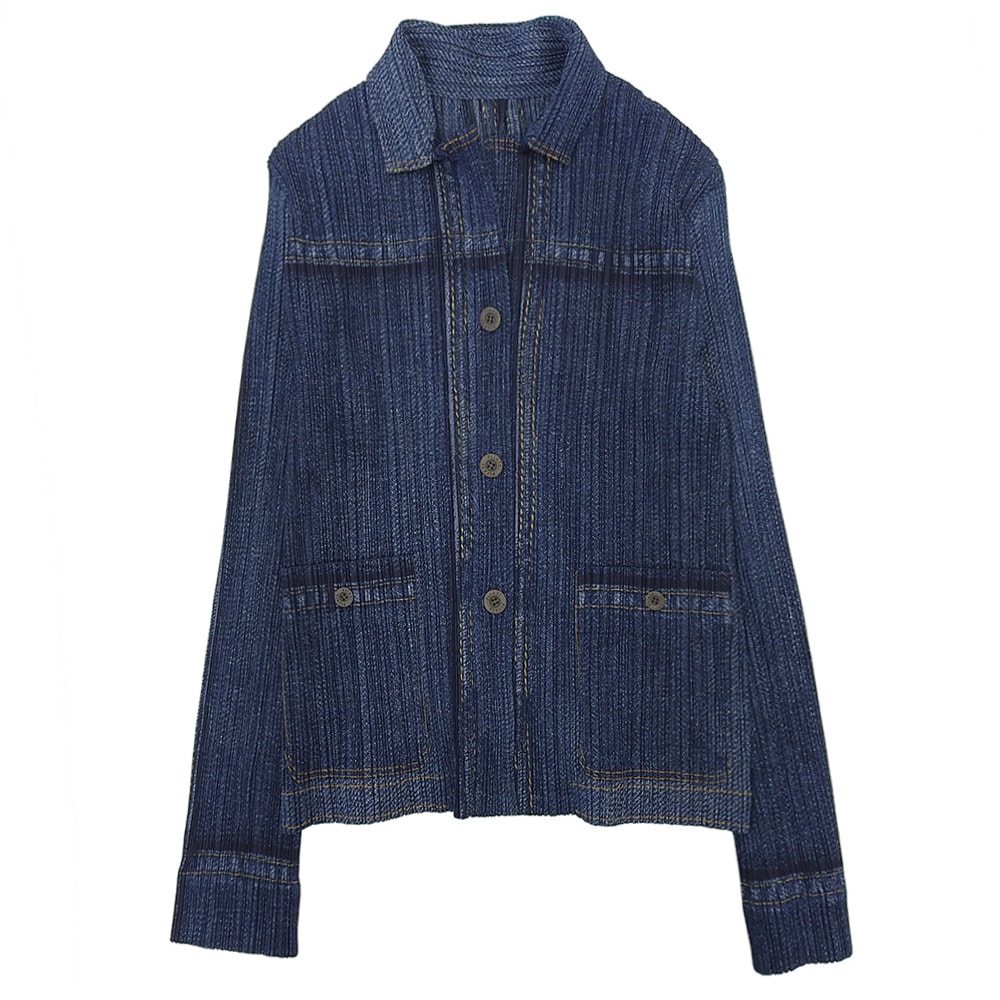 プリーツプリーズ プリーツジャケット レディース ブルー 4 PP23-JD922 4