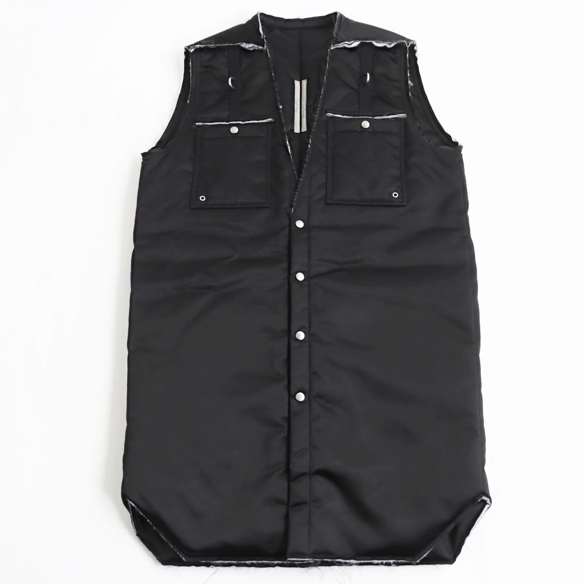未使用品 リックオウエンス
 ベスト ブラック メンズ 48
