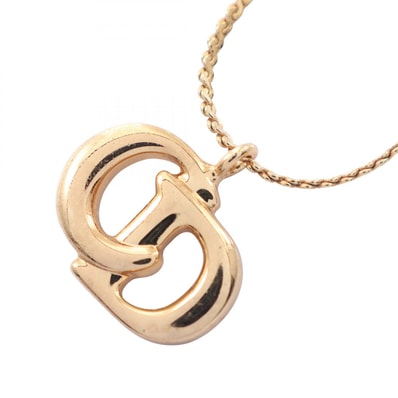 ディオール Dior CDロゴ ネックレス ジュエリー GP(ゴールドメッキ) レディース ゴールド系 【中古】