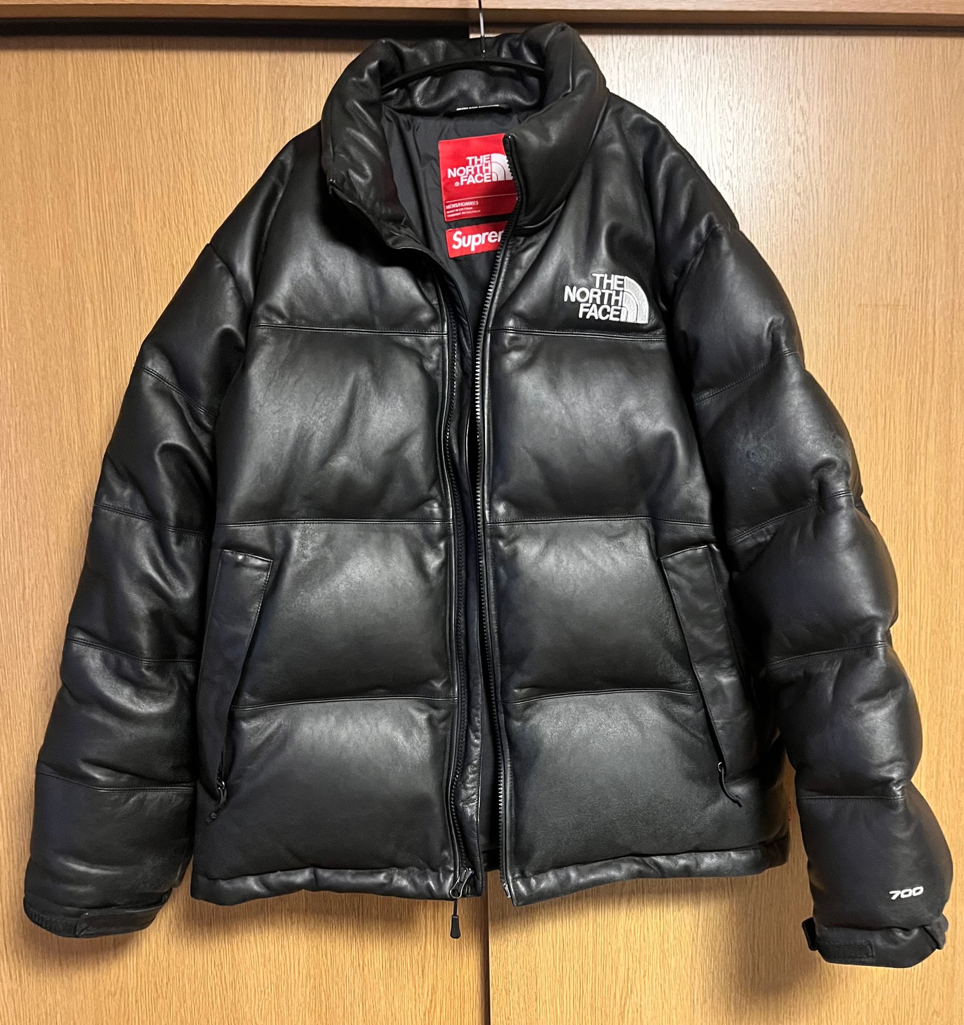 Supreme x The North Face Leather Nuptse Jacket "Black"