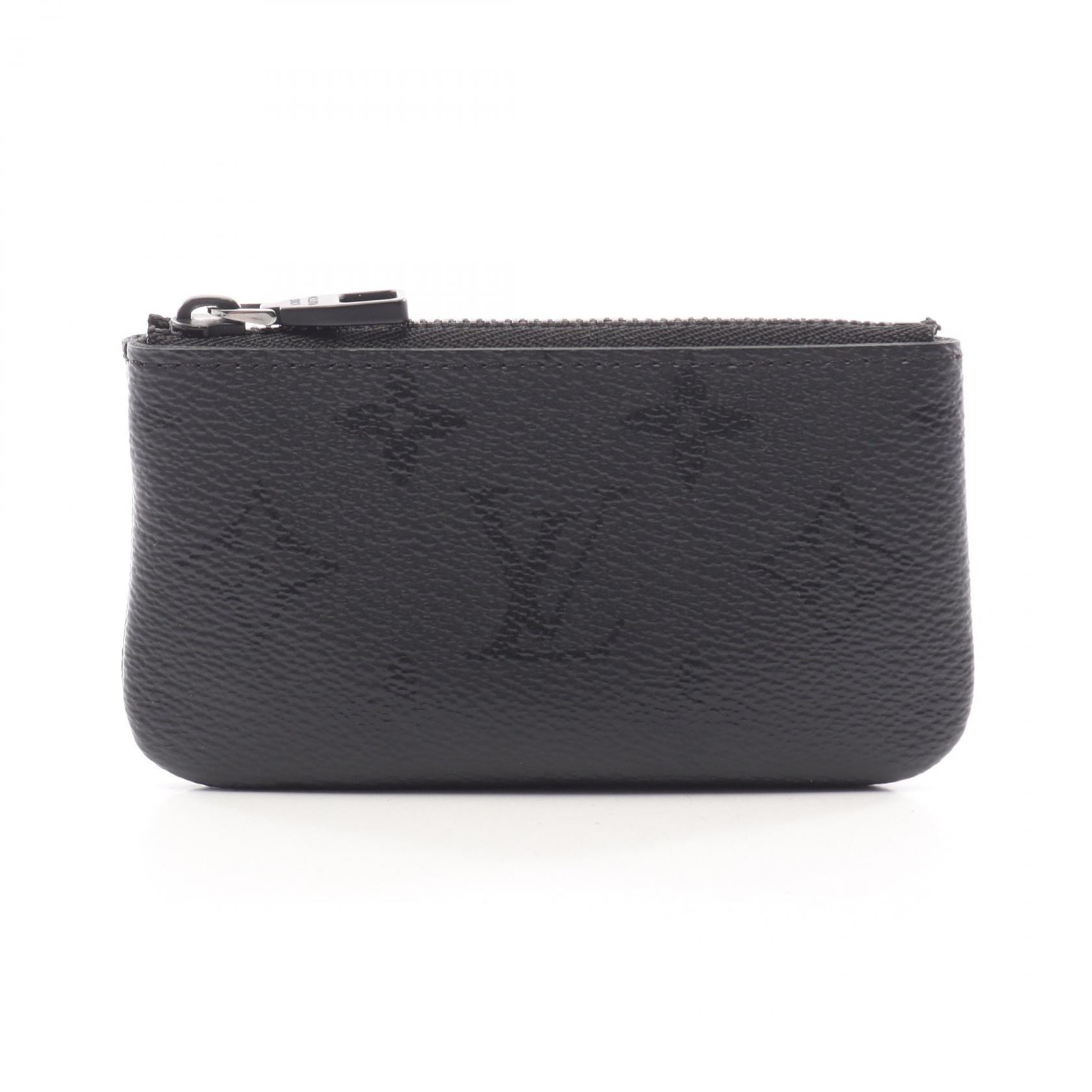 ルイ・ヴィトン LOUIS VUITTON ポシェット クレ モノグラムミッドナイト キーリング付き コインケース 財布 PVC メンズ ブラック系 M26776 【中古】