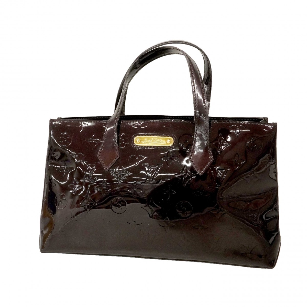 【6dc2736】ルイヴィトン ハンドバッグ ヴェルニ ウィッシャーPM M93641 アマラント【中古】レディース