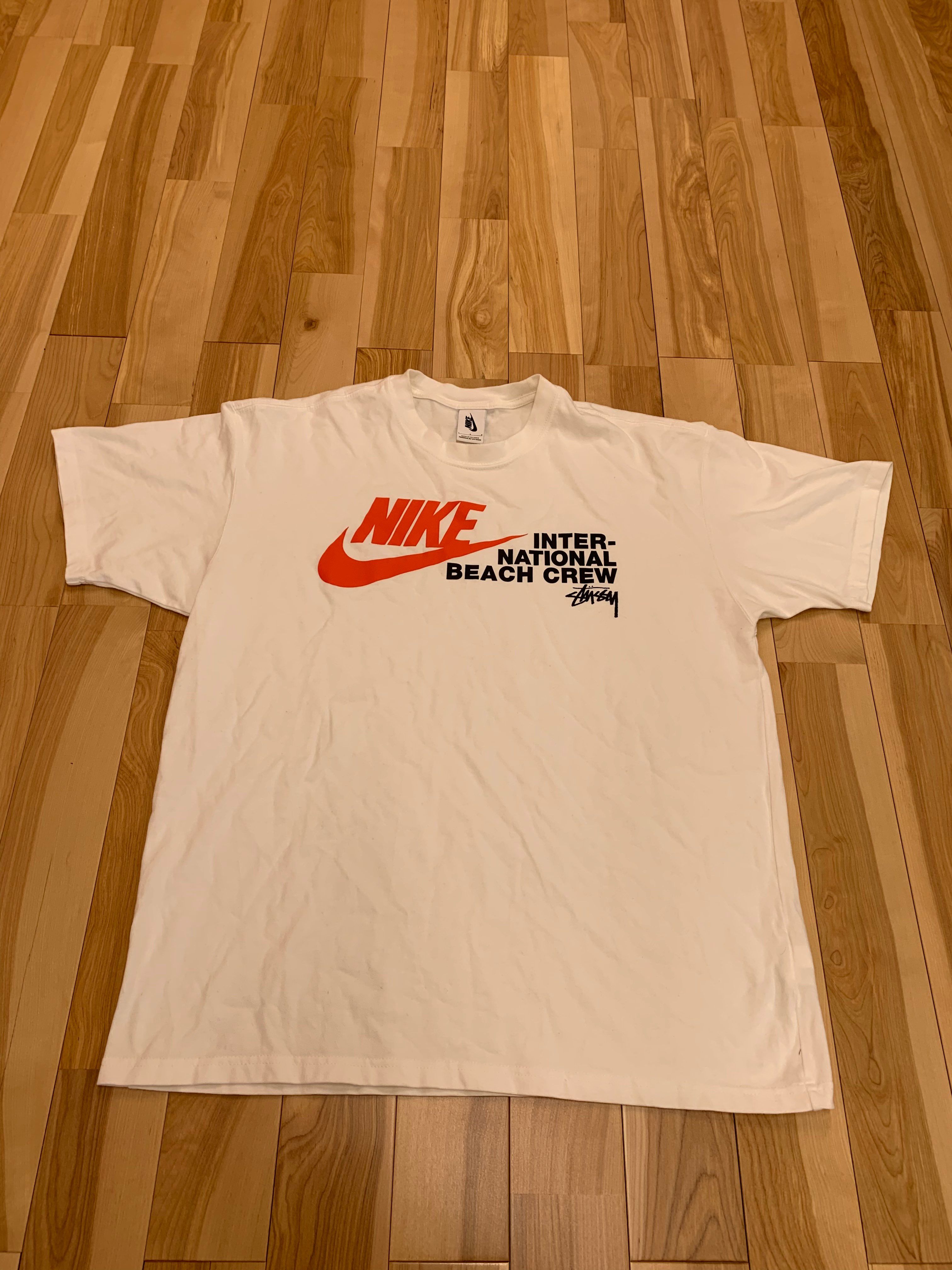 Nike x Stussy International Beach Crew T-Shirt "White"