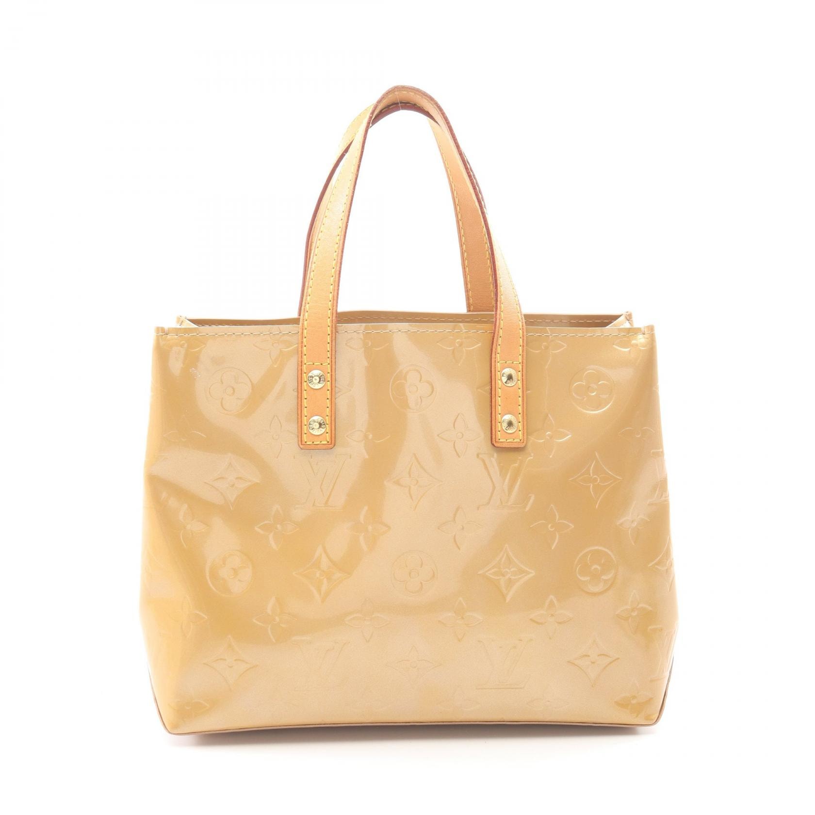 ルイ・ヴィトン LOUIS VUITTON リードPM モノグラムヴェルニ ノワゼット ハンドバッグ バッグ レザー ベージュ レディース ベージュ系 M91334 【中古】