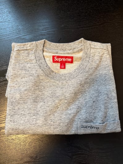 Supreme S/S Pocket Tee "Heather Grey"