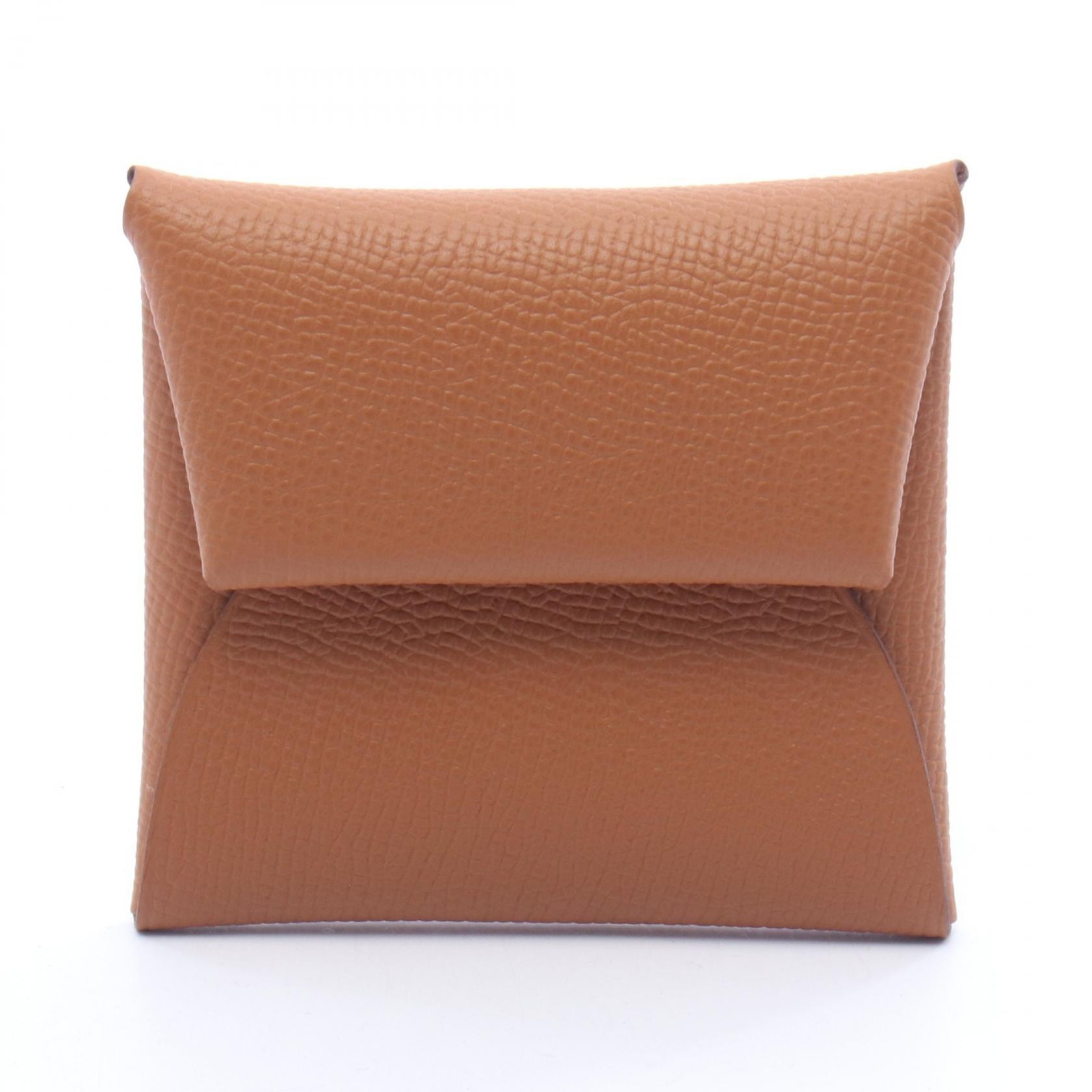 エルメス HERMES バスティア コインケース 財布 レザー ヴォーエプソン ヴォーエプソン ゴールド B刻印(2023年製造) レディース ブラウン系 【中古】