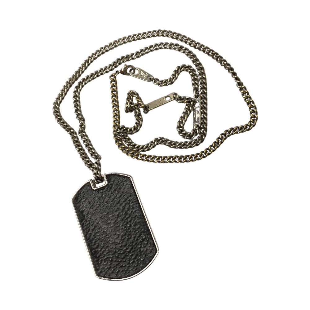 △△LOUIS VUITTON ルイヴィトン   ネックレス プラークモノグラムエクリプス DI1107 M63640