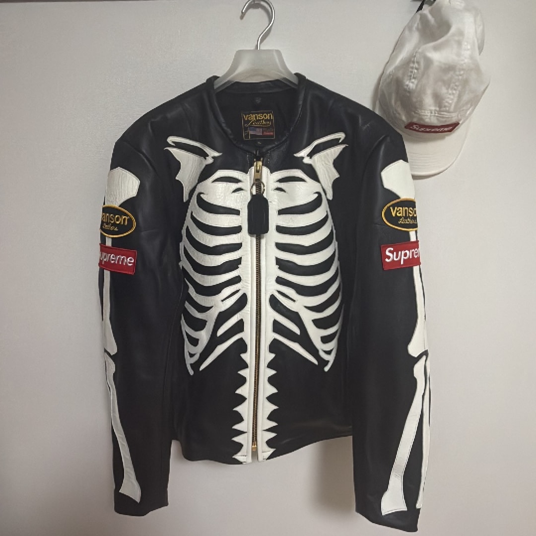 Supreme x Vanson Leather Bones Jacket "Black"