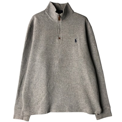 古着 ラルフローレン Ralph Lauren POLO RALPH LAUREN ハーフジップスウェットシャツ トレーナー メンズL相当/eaa597470