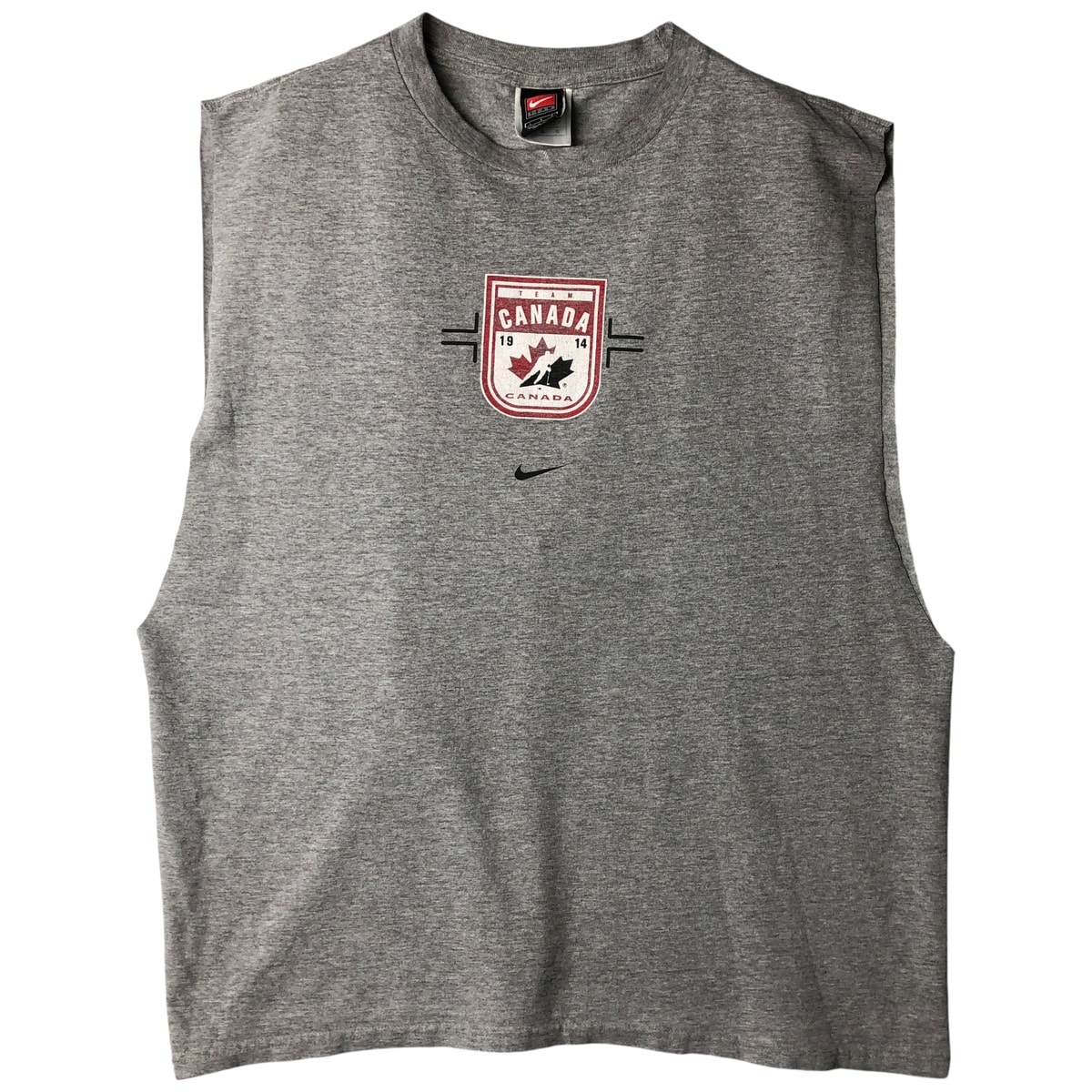 古着 ~00年代 ナイキ NIKE TEAM カットオフ プリントTシャツ メンズL相当/eaa594178