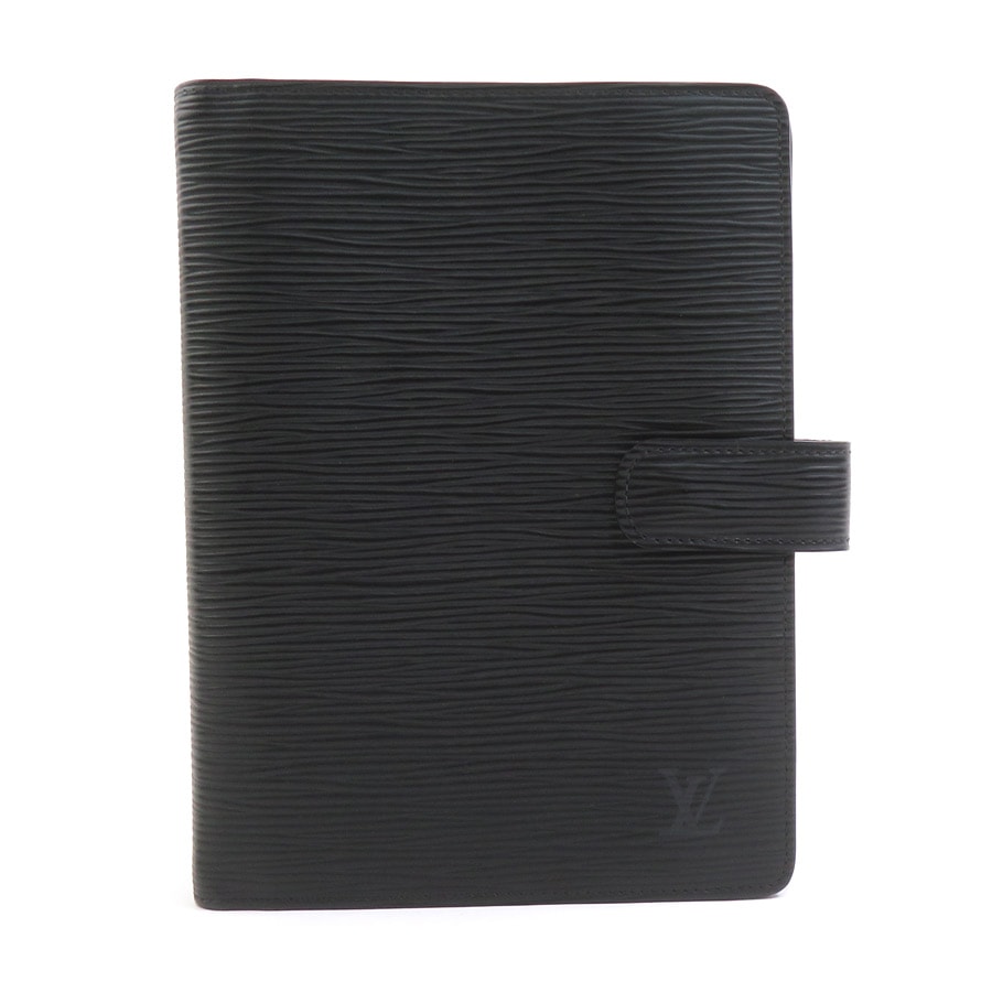 ルイ ヴィトン LOUIS VUITTON 手帳カバー エピ アジェンダMM エピレザー ノワール ユニセックス R20042【中古】 56439a