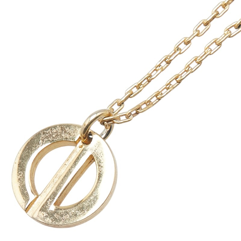 ディオール CDロゴ ネックレス ゴールド メッキ レディース Dior 【中古】